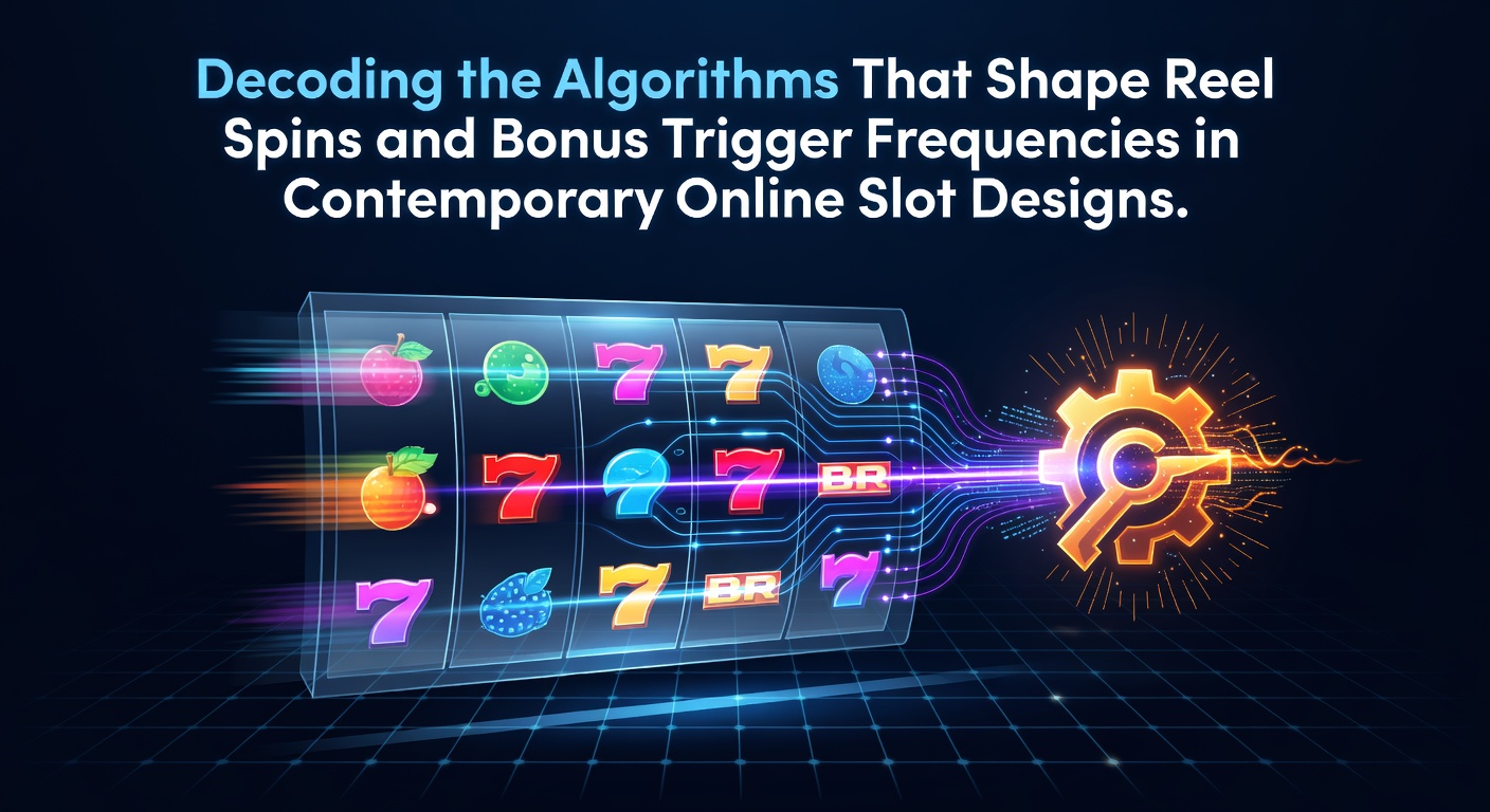 Visualisierung von Slot-Algorithmen mit drehenden Reels und mathematischen Strukturen für Bonus-Trigger