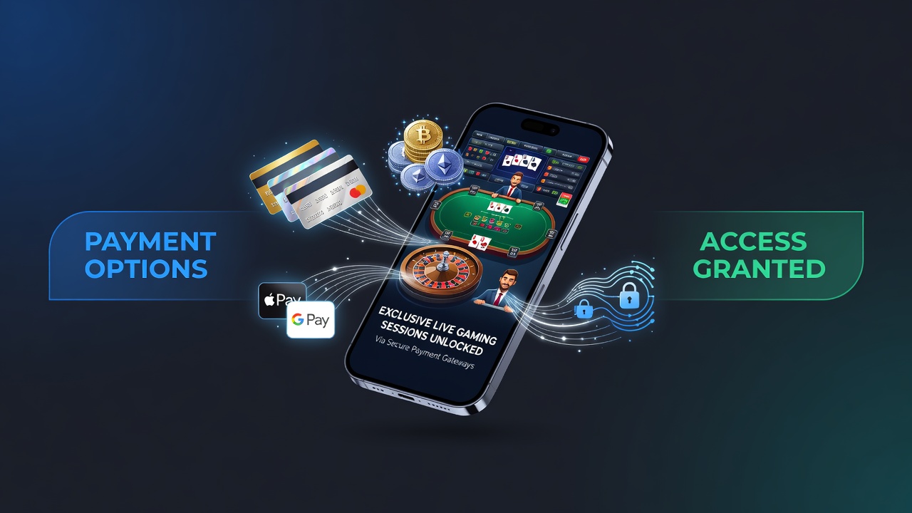 Zahlungsoptionen und mobile Live-Gaming-Sessions auf Smartphones