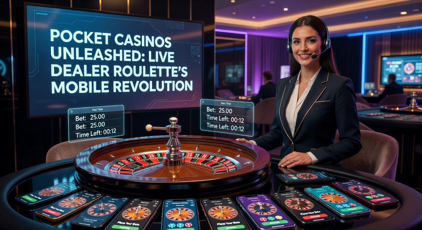 Live-Croupier dreht Roulette-Rad, während mobiles Interface Wetten in Echtzeit anzeigt