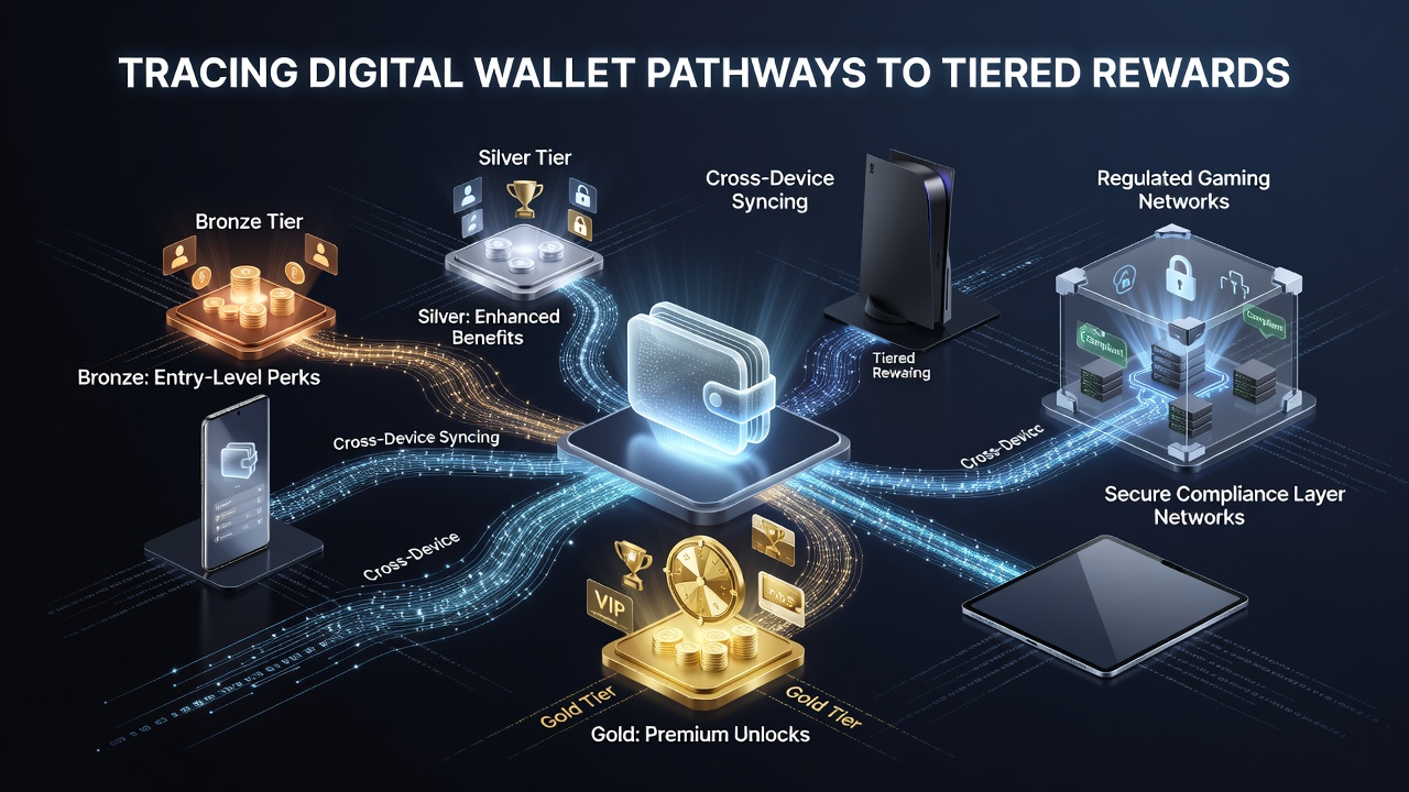 Analyse von Wallet-Pfaden und gestaffelten Belohnungen in Cross-Device-Gaming-Umgebungen